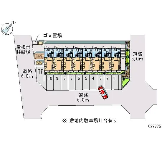 ★手数料０円★磐田市豊岡　月極駐車場（LP）